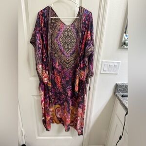 Colorful Paisley Kaftan Dress